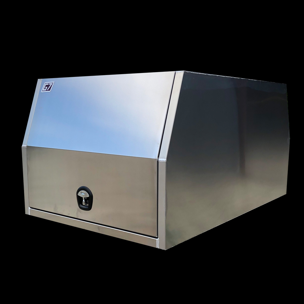 Aluminium Gullwing Toolbox Mill Finish 1770mm x 1200mm x850mm G7