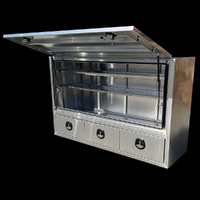 1900x600x1200 Aluminium Full Side Opening Square Edge Truck Tool Box