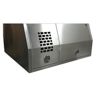 Dual Cab Canopy 1800x1800x860 (4 Door) Mill Finish