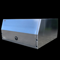 LIFT OFF Dual Cab Canopy 1800x1800x860 (3 Door) Mill Finish