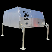 LIFT OFF Dual Cab Canopy 1800x1800x860 (3 Door) Mill Finish