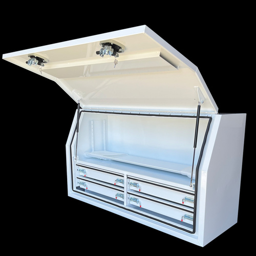 Pro Box 4 Drawer 1500x540x850 White