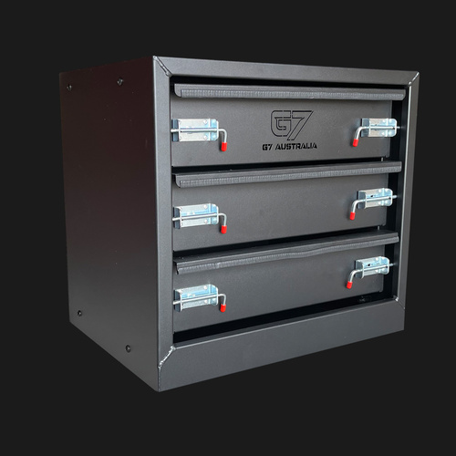 3 Drawer Unit 600x450x550 Black